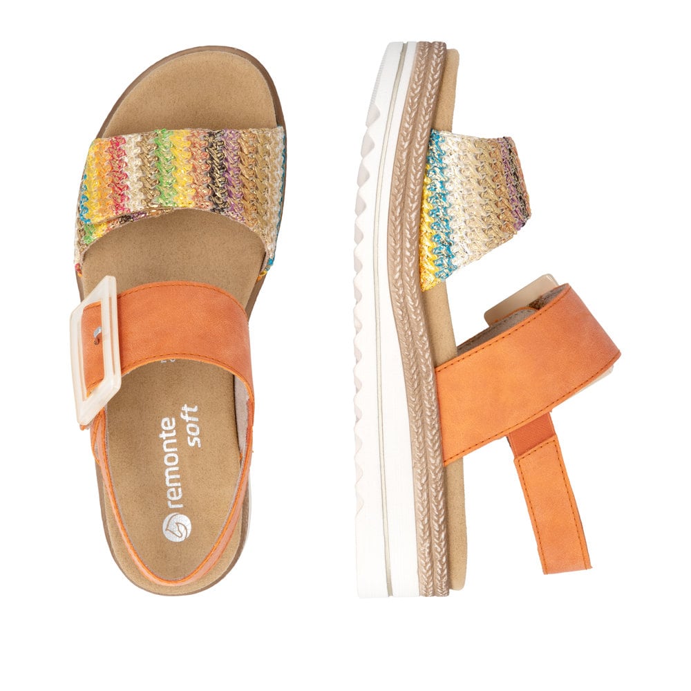 Remonte Damen Keilsandaletten - Orange