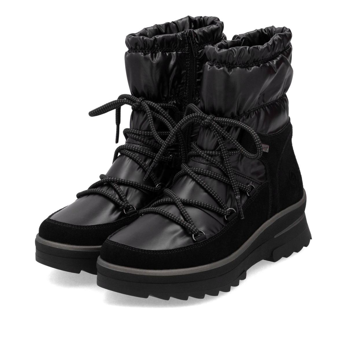 Remonte Damen Schnürstiefel - Schwarz