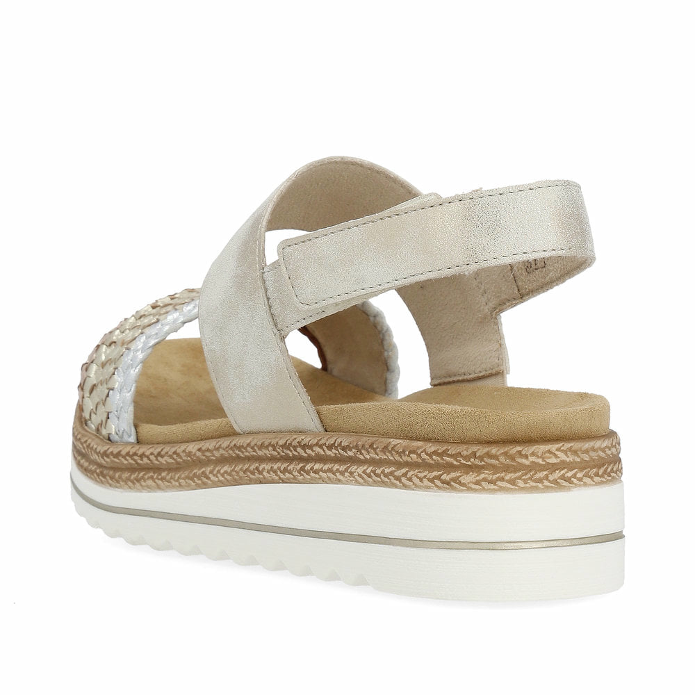 Remonte Damen Riemchensandalen - Metallic