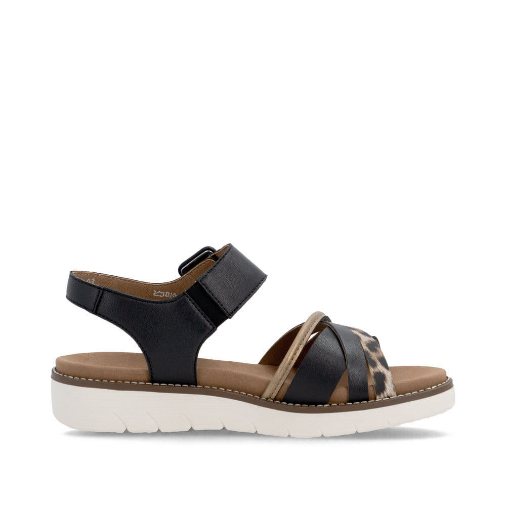 Remonte Damen Riemchensandalen - Schwarz