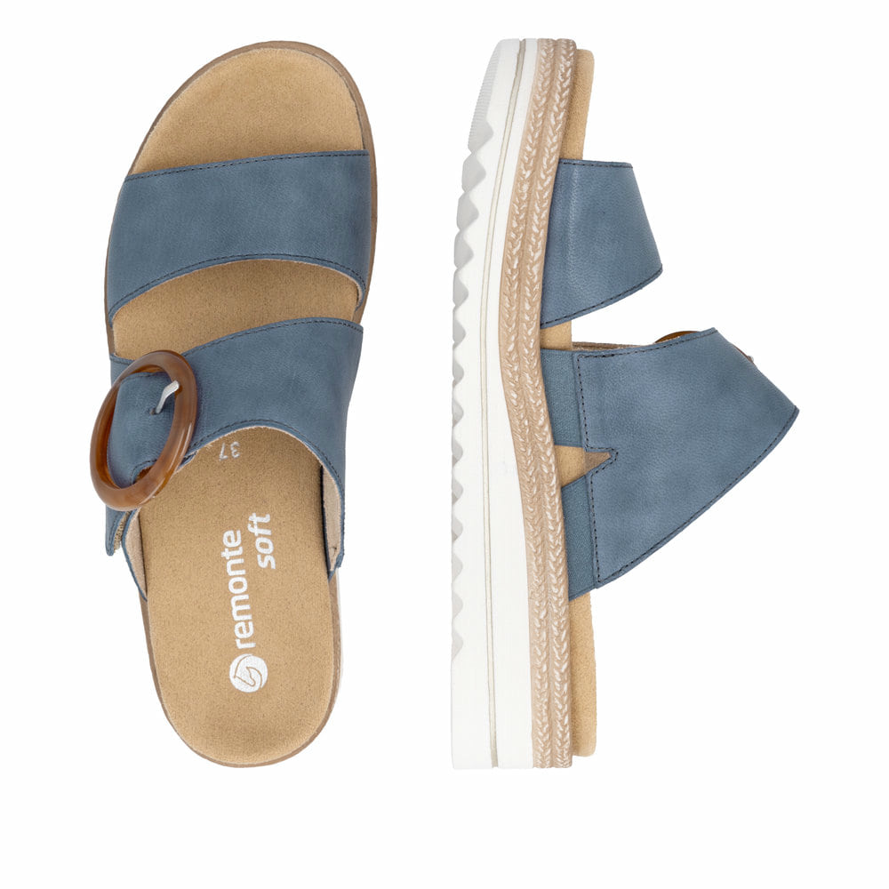 Remonte Damen Pantoletten - Blau