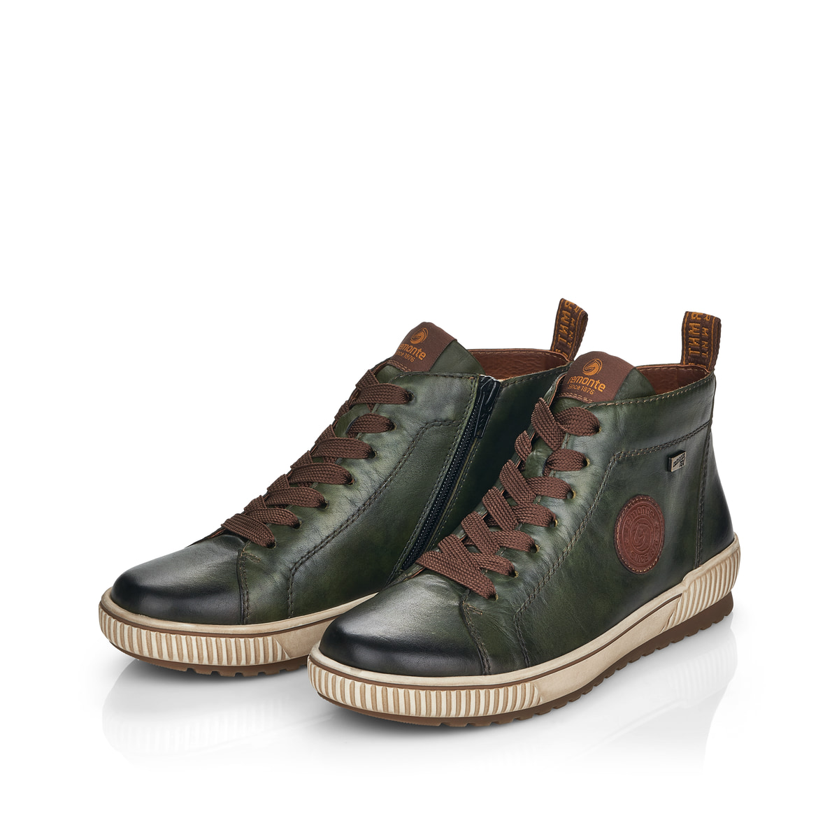 Remonte Damen Schnürstiefel - Grün