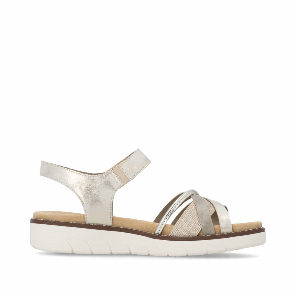 Remonte Damen Riemchensandalen - Metallic
