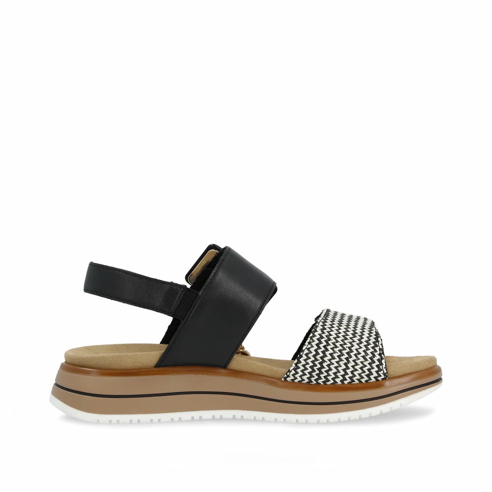 Remonte Damen Riemchensandalen - Schwarz