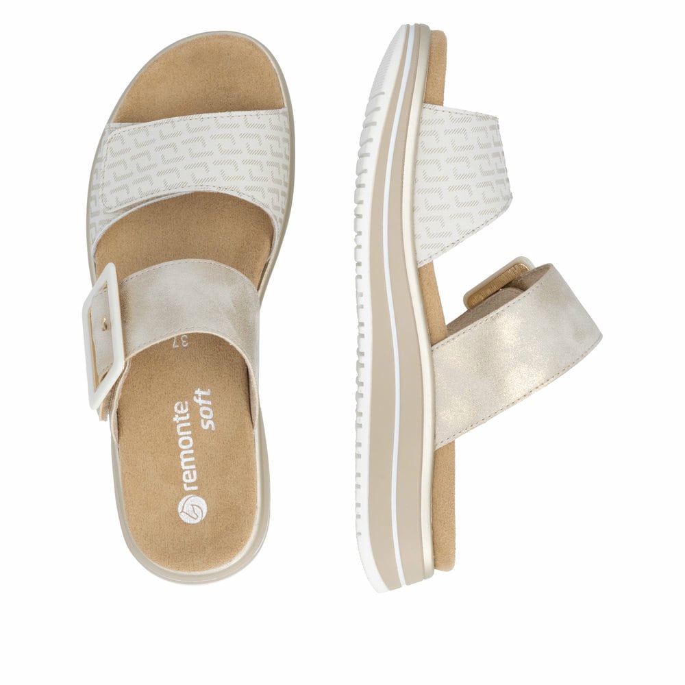 Remonte Damen Pantoletten - Metallic