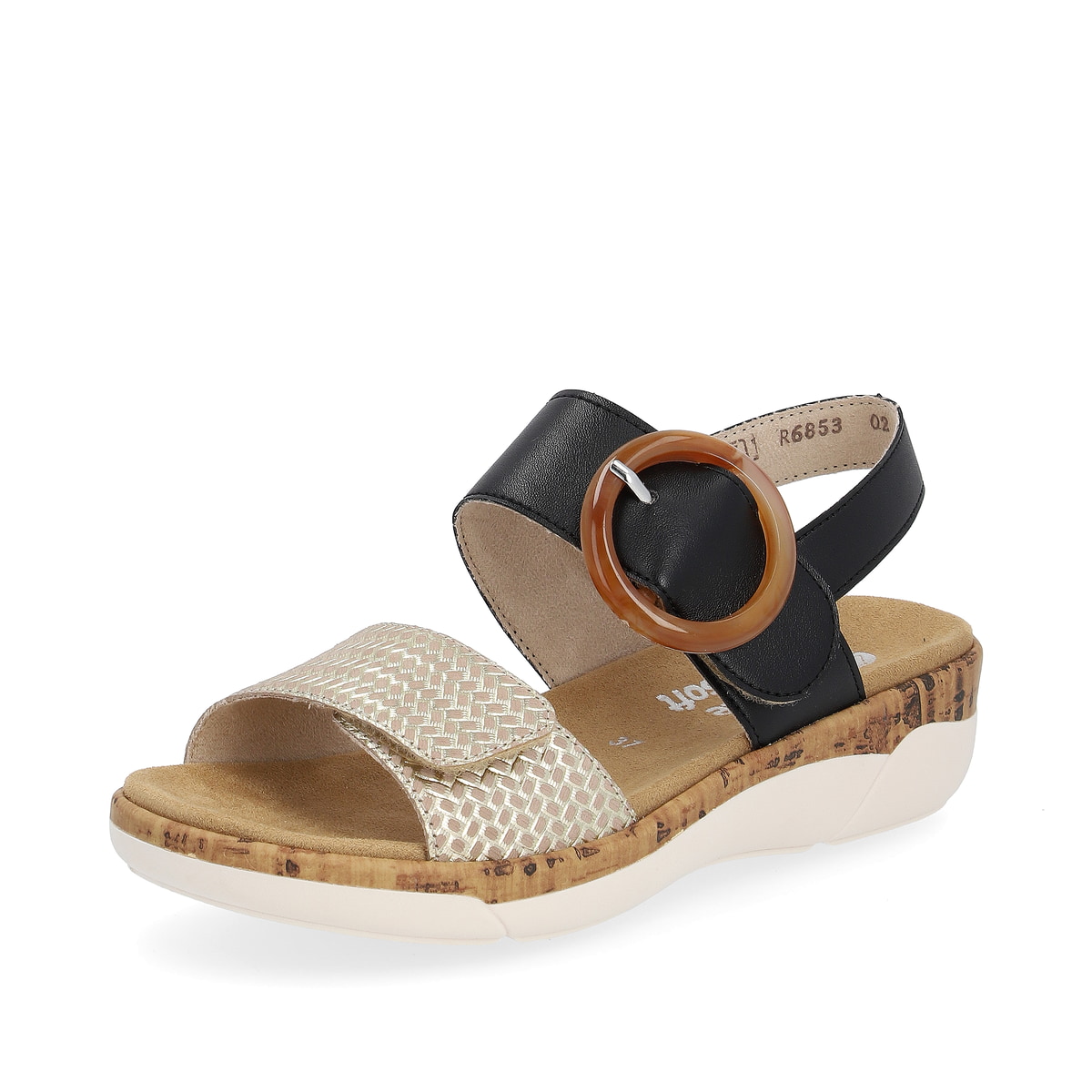 Remonte Damen Riemchensandalen - Schwarz