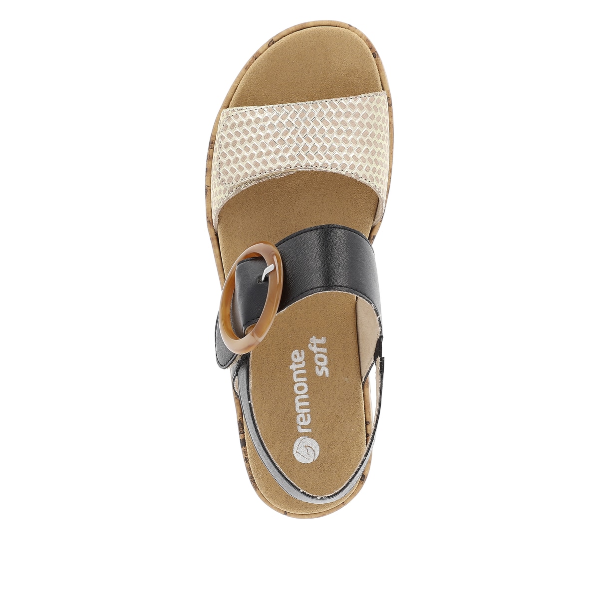 Remonte Damen Riemchensandalen - Schwarz