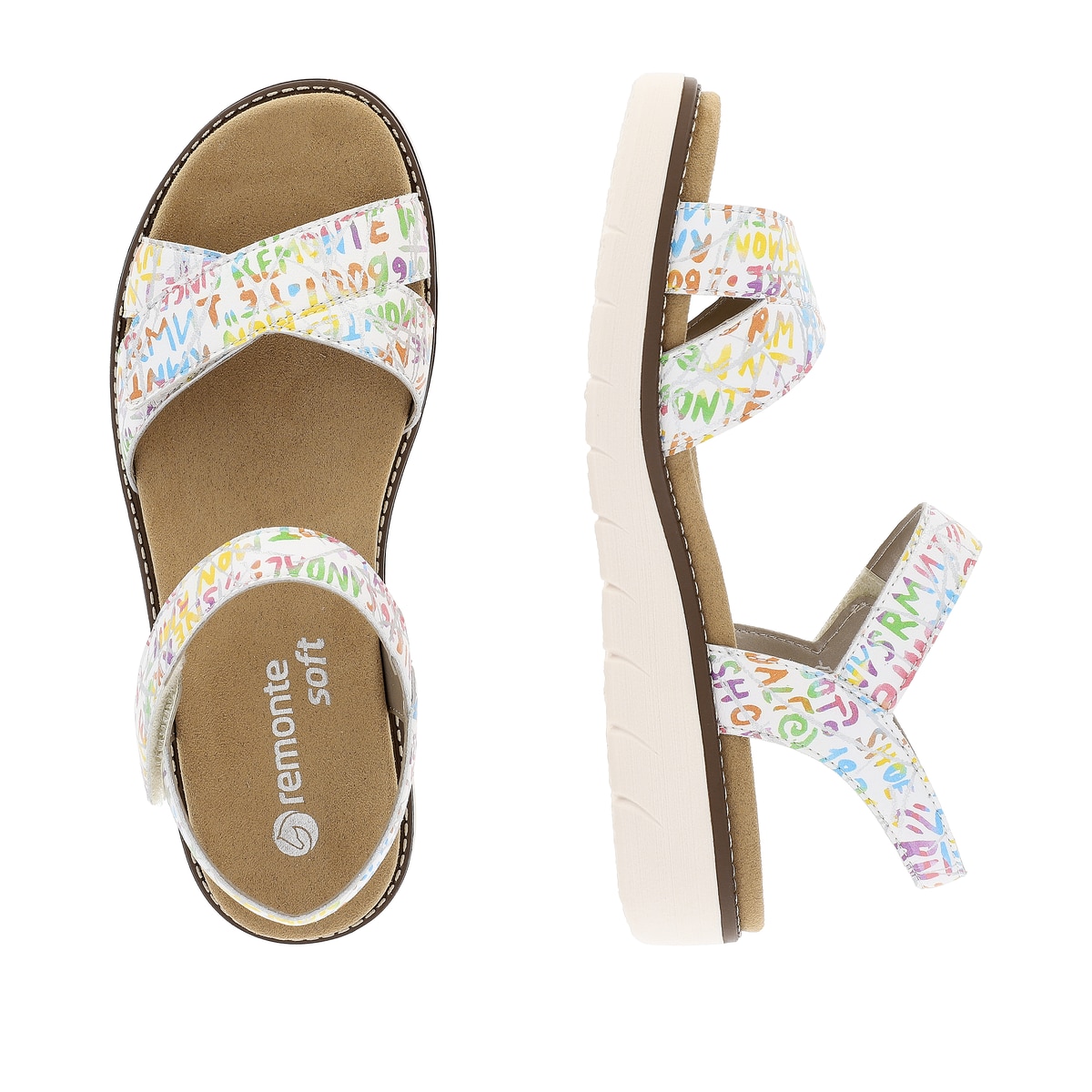 Remonte Damen Riemchensandalen - Bunt