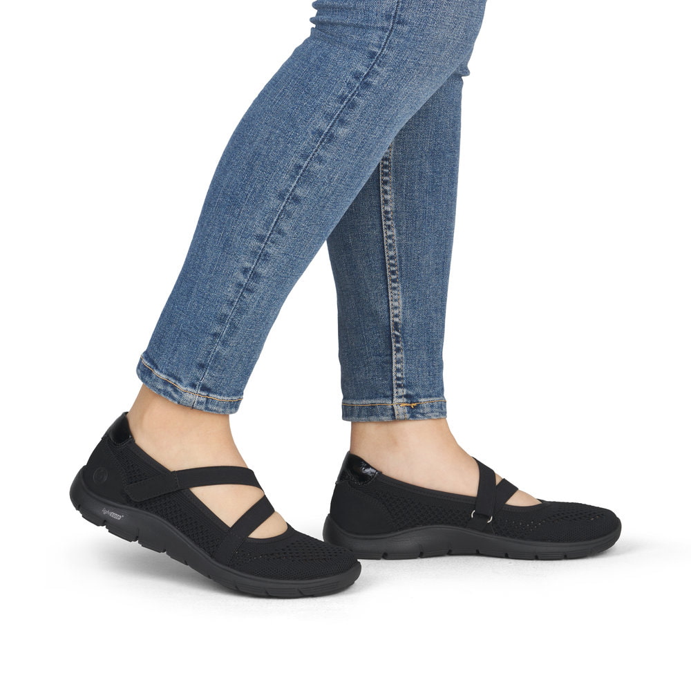 Remonte Damen Ballerinas - Schwarz