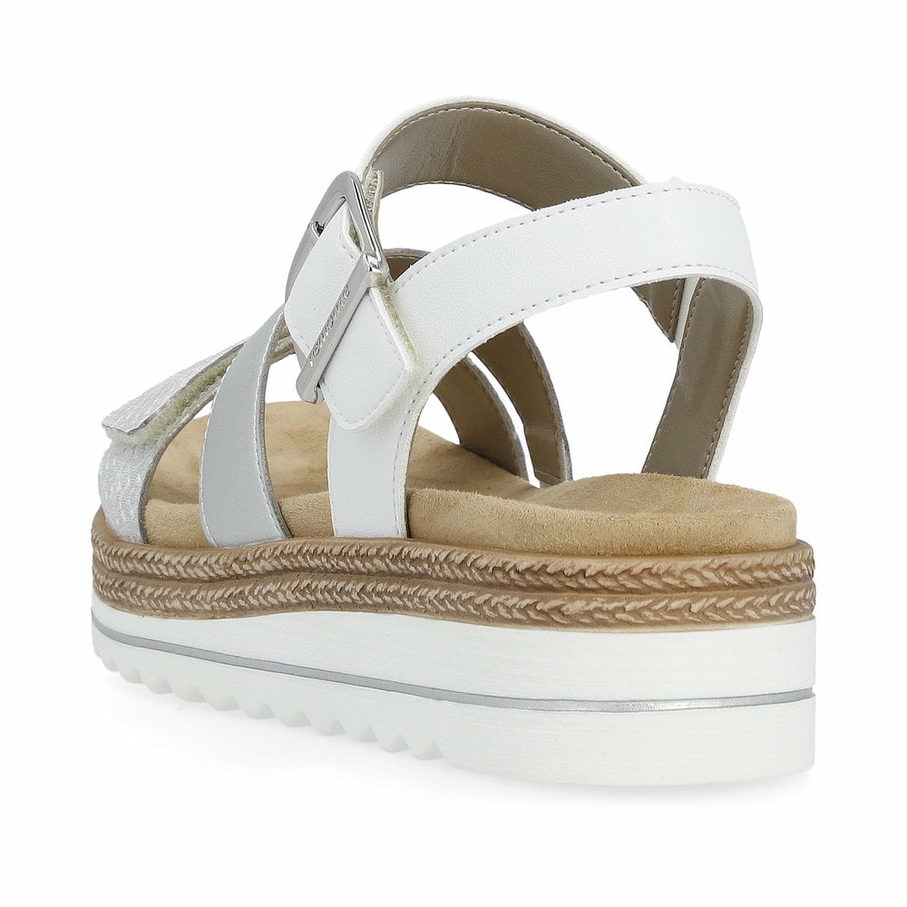 Remonte Damen Riemchensandalen - Silber/Platin