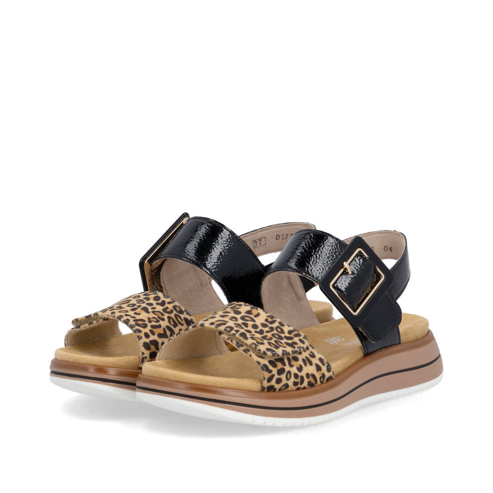 Remonte Damen Riemchensandalen - Schwarz