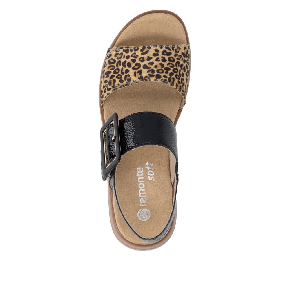 Remonte Damen Riemchensandalen - Schwarz