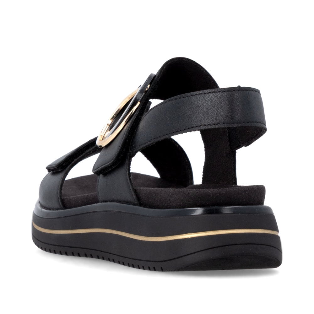 Remonte Damen Riemchensandalen - Schwarz