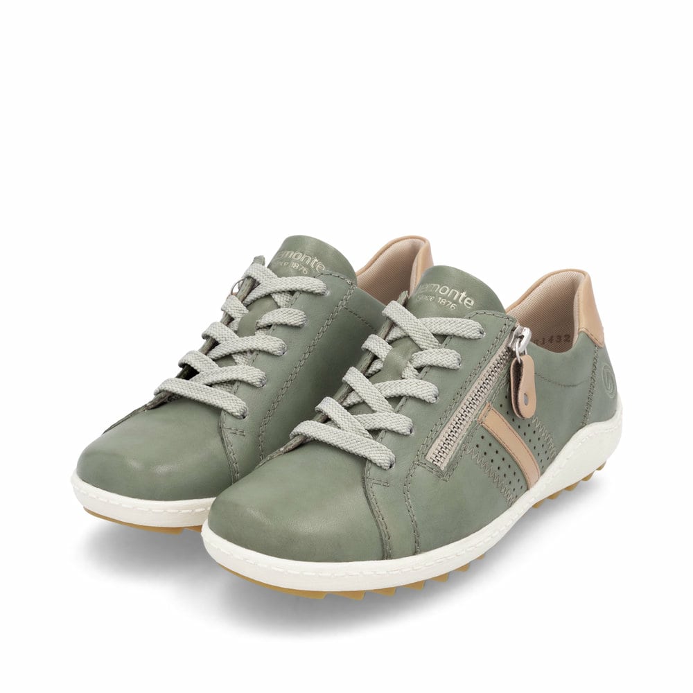 Remonte Damen Schnürschuhe - Grün