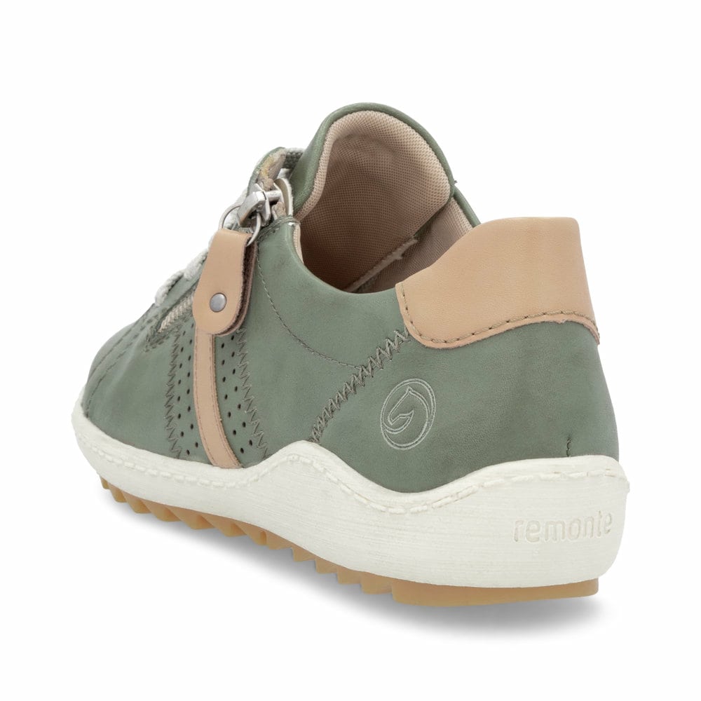 Remonte Damen Schnürschuhe - Grün