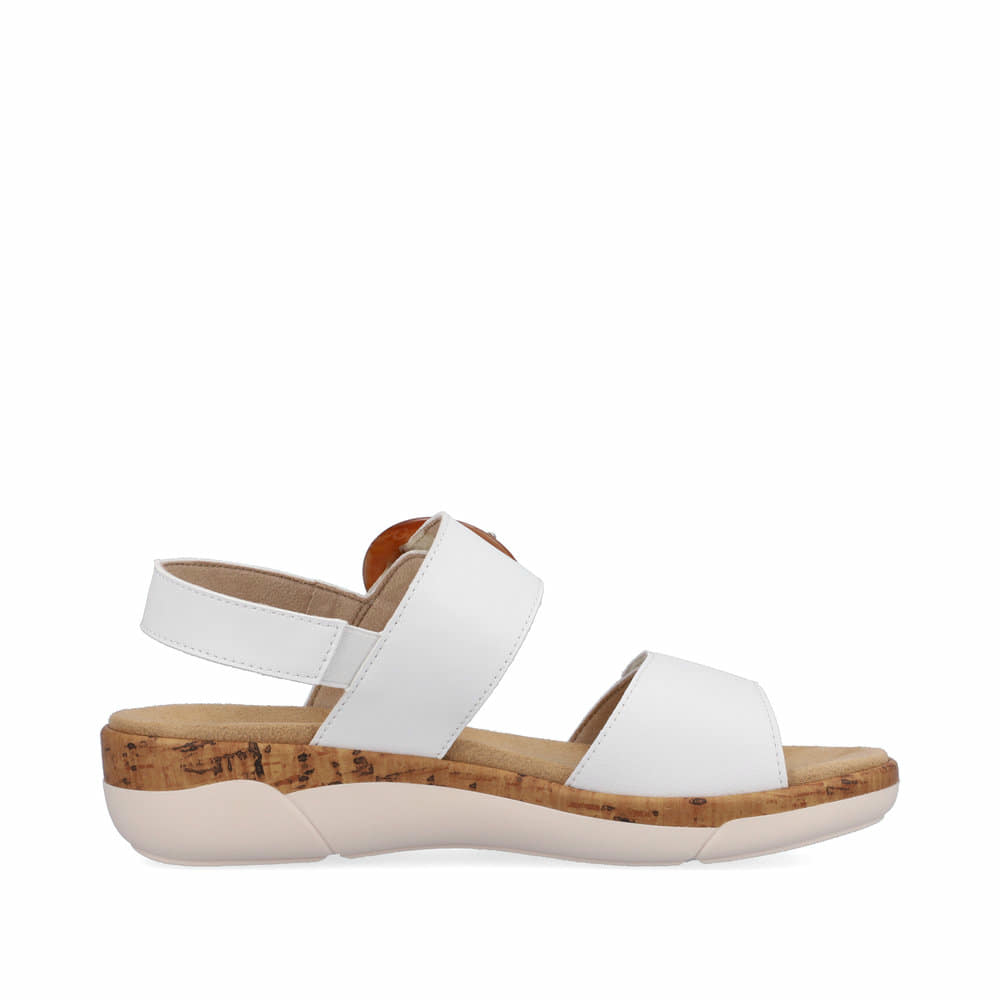 Remonte Damen Riemchensandalen - Weiss