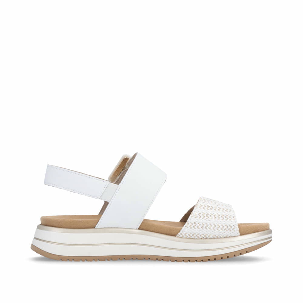 Remonte Damen Riemchensandalen - Weiss