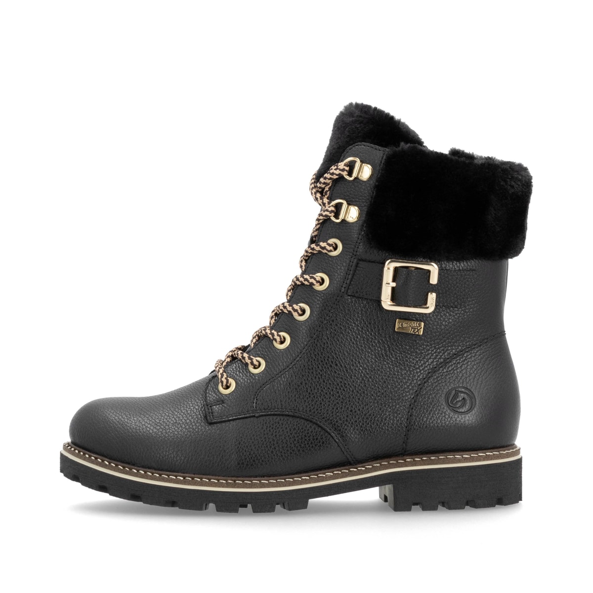 Remonte Damen Schnürstiefel - Schwarz