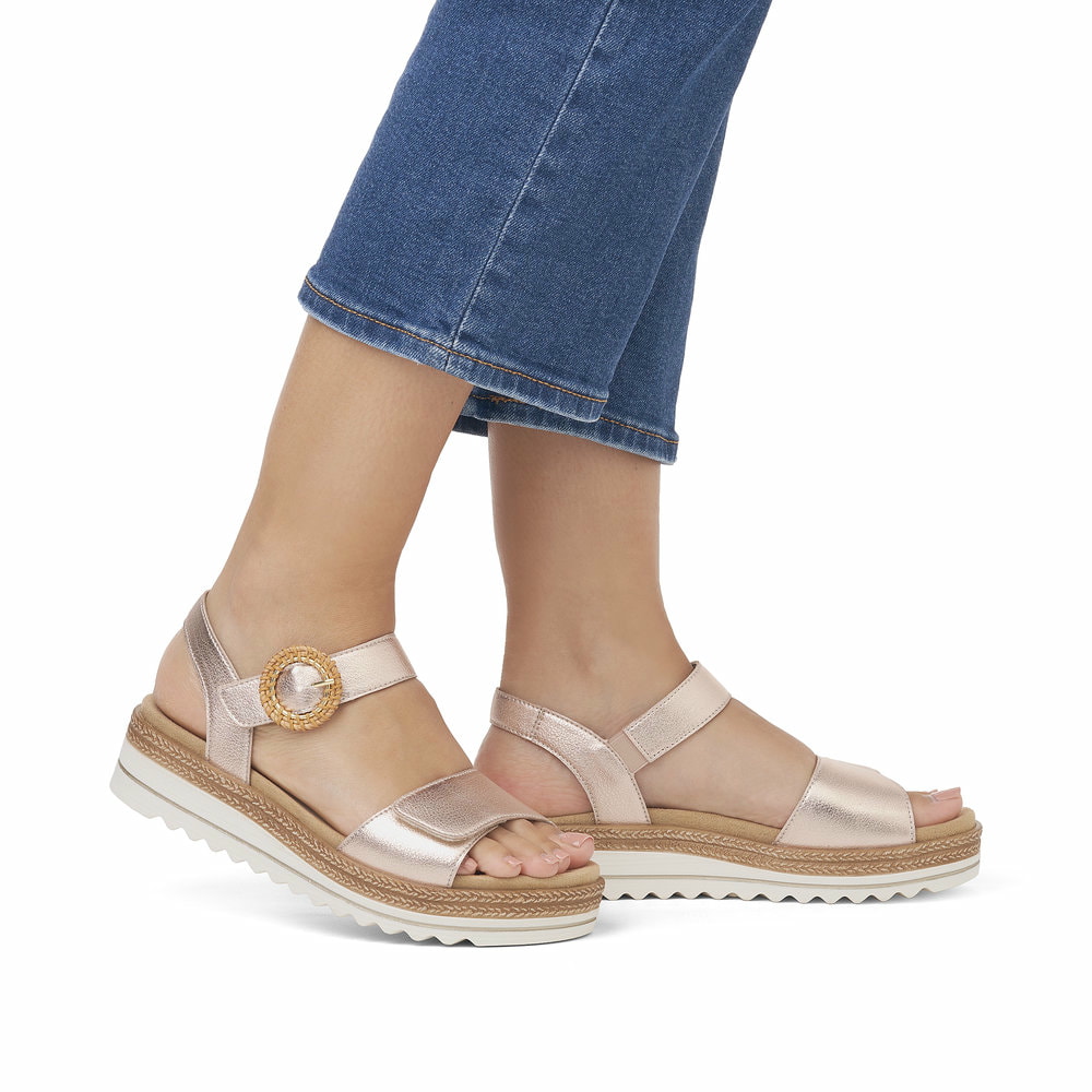 Remonte Damen Riemchensandalen - Rosa