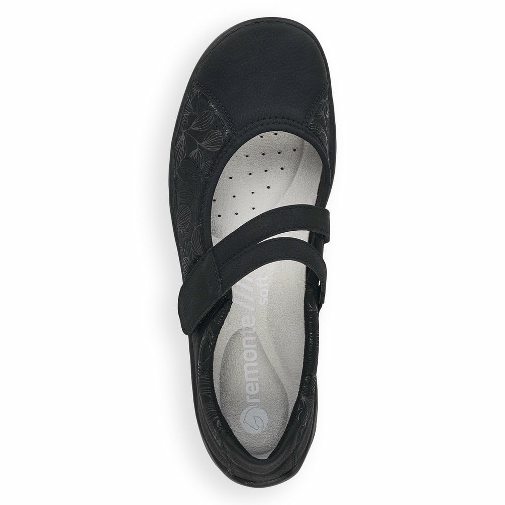 Remonte Damen Ballerinas - Schwarz