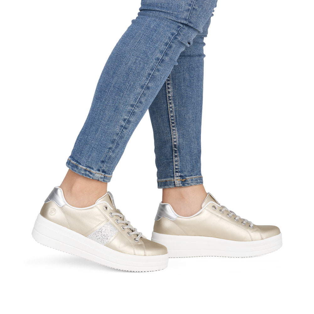 Remonte Damen Slipper - Metallic