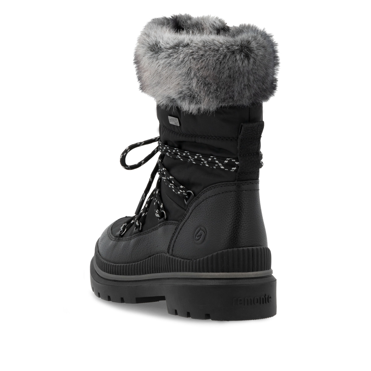 Remonte Damen Schnürstiefel - Schwarz