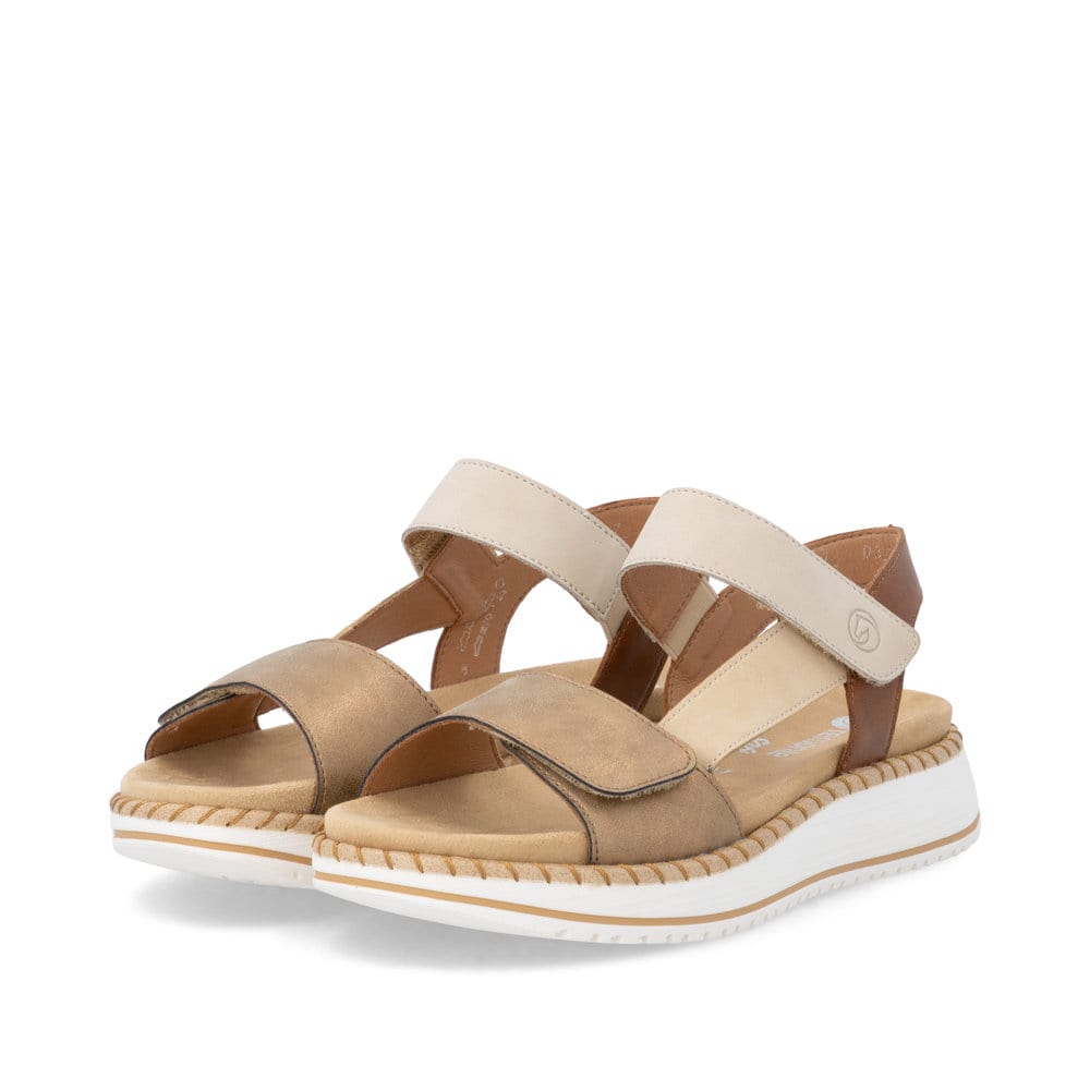 Remonte Damen Riemchensandalen - Metallic