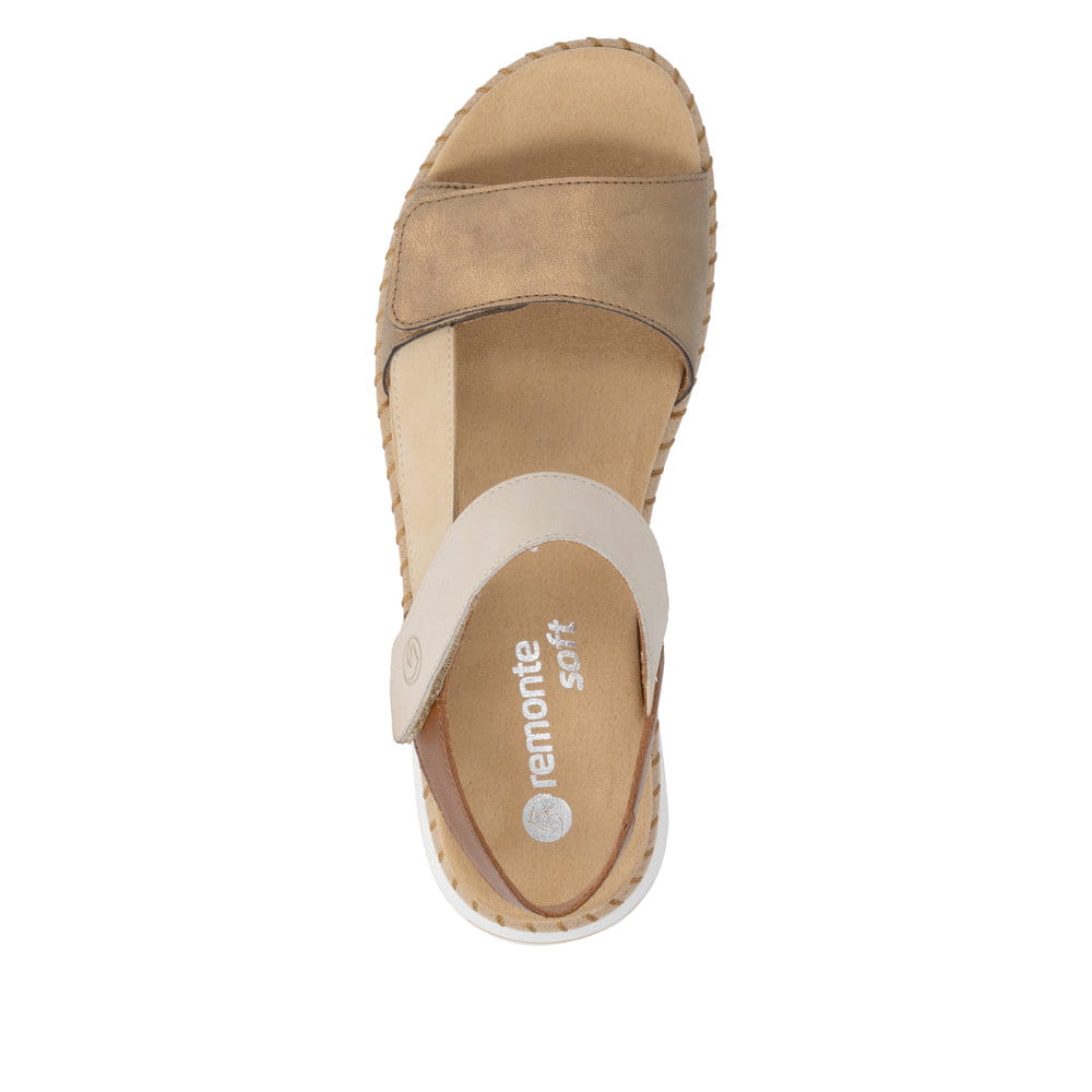Remonte Damen Riemchensandalen - Metallic