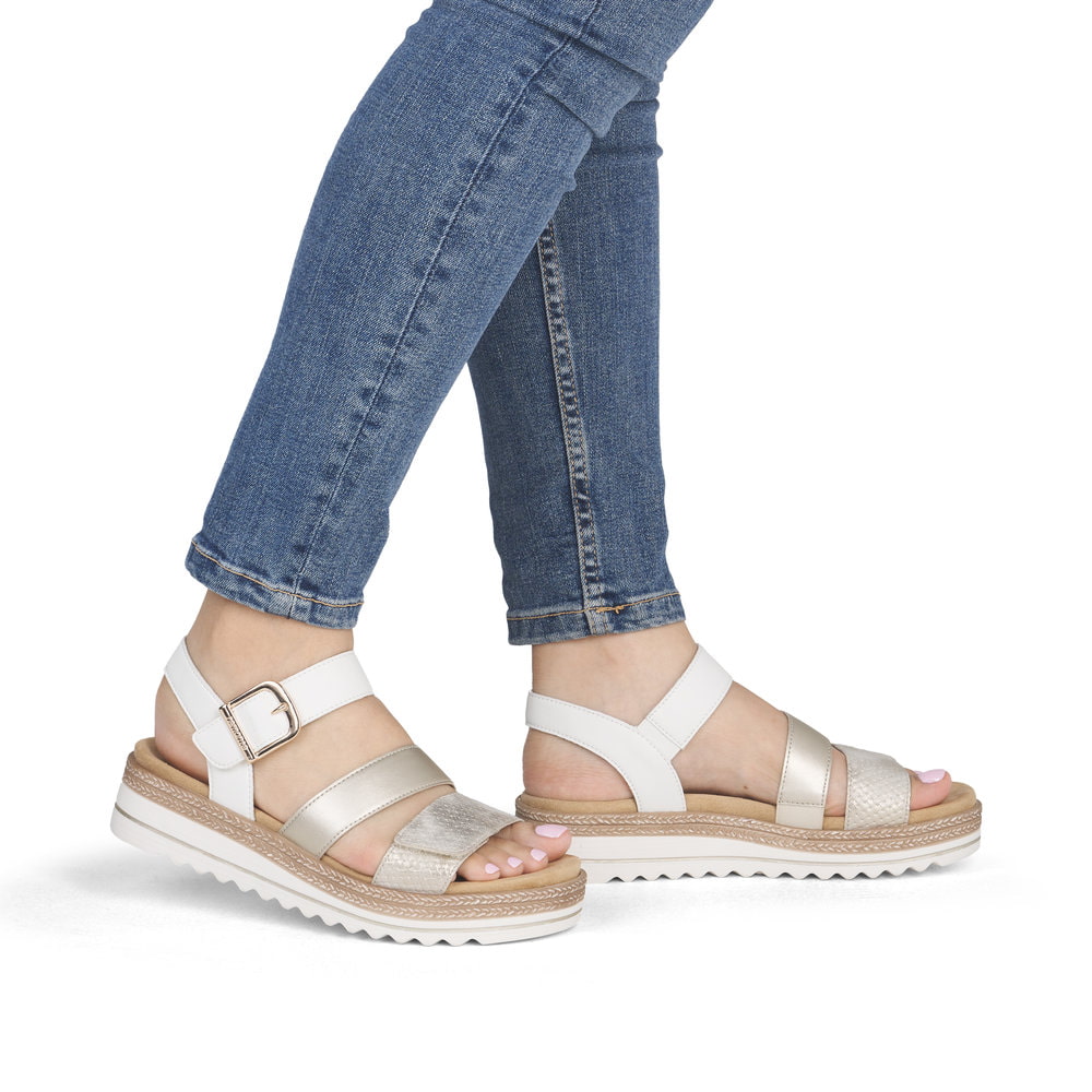 Remonte Damen Riemchensandalen - Gold