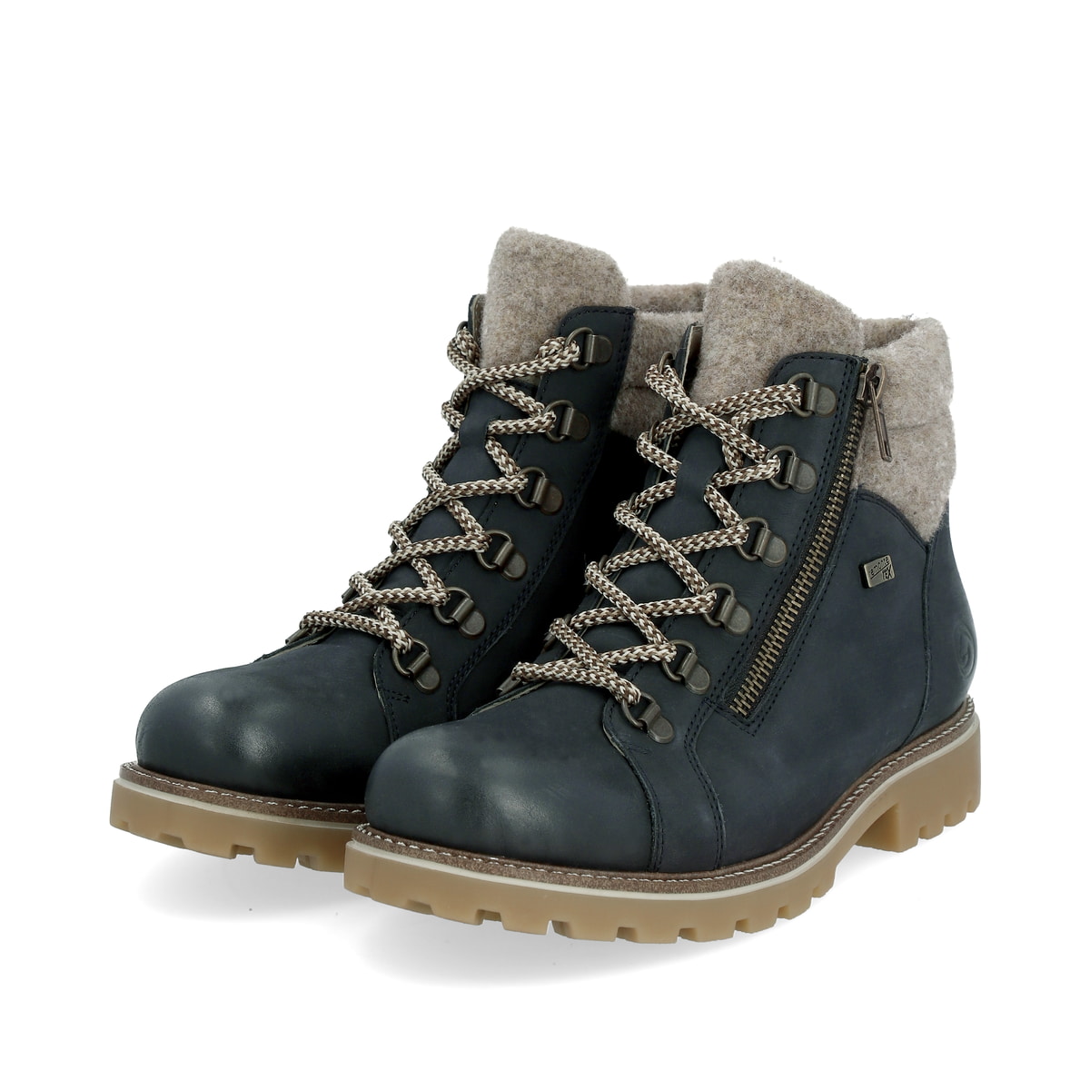 Remonte Damen Schnürstiefel - Blau