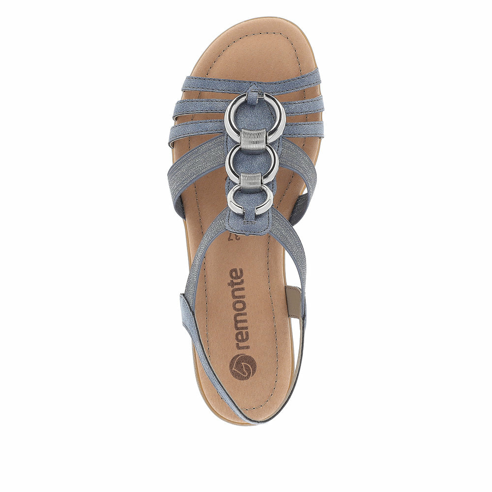 Remonte Damen Riemchensandalen - Blau