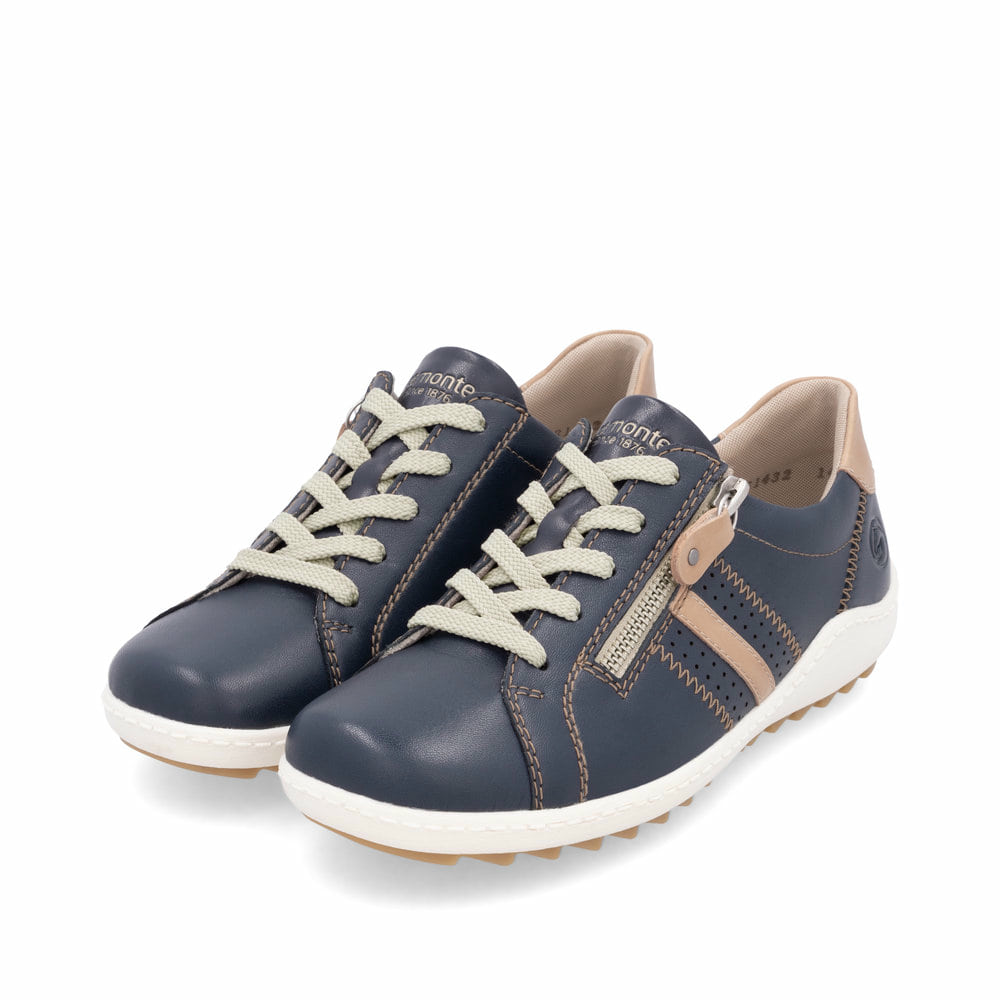 Remonte Damen Schnürschuhe - Blau