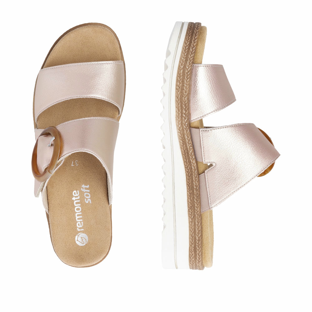 Remonte Damen Pantoletten - Metallic