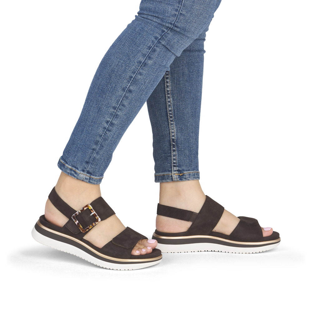 Remonte Damen Riemchensandalen - Braun