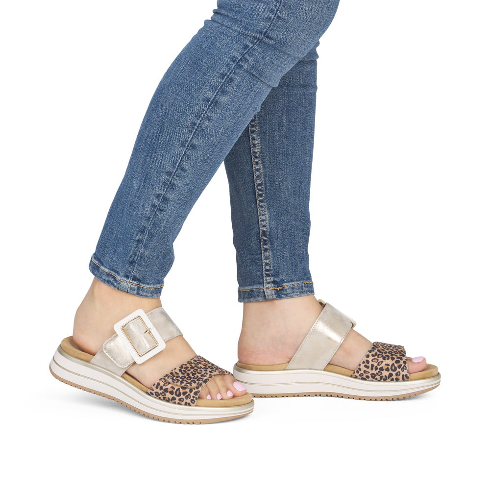 Remonte Damen Pantoletten - Metallic
