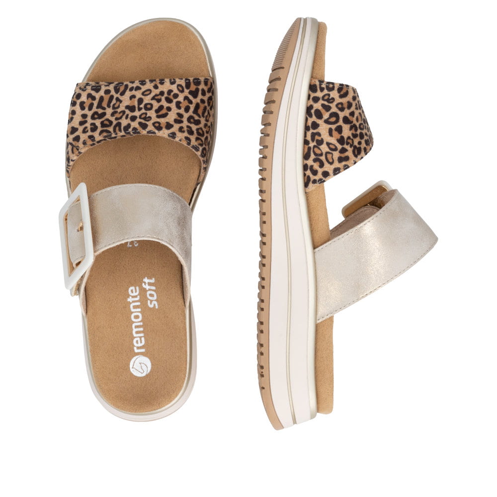 Remonte Damen Pantoletten - Metallic