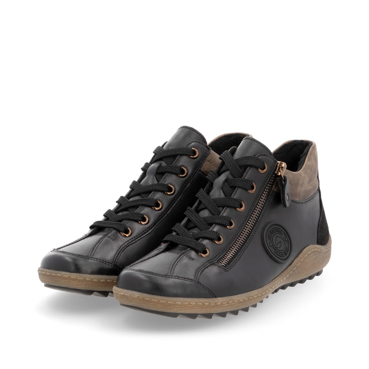 Remonte Damen Schnürstiefel - Schwarz