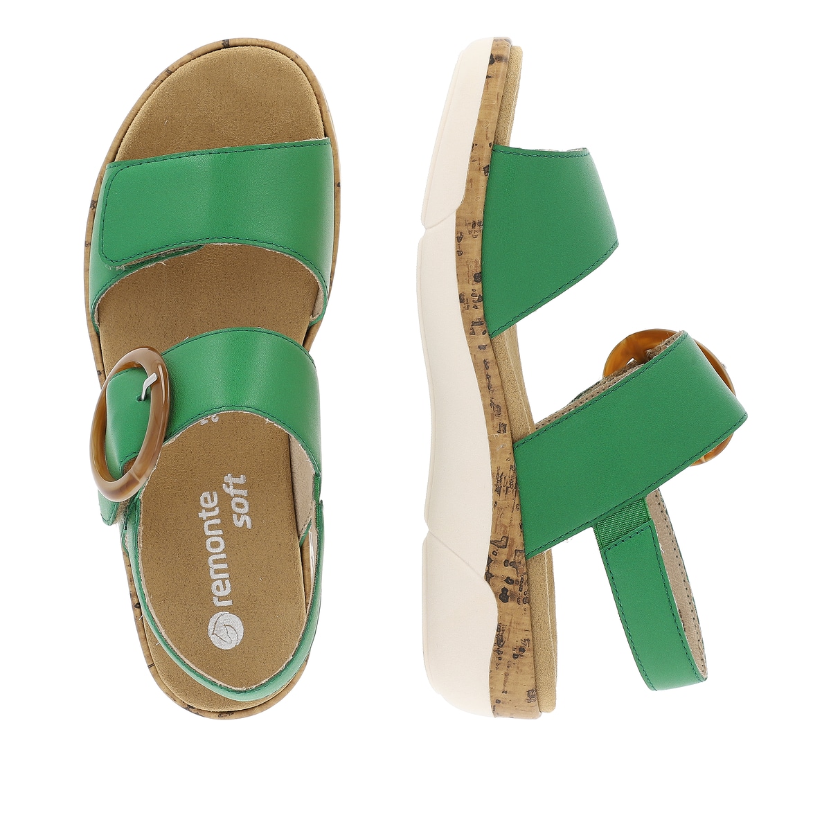 Remonte Damen Riemchensandalen - Grün