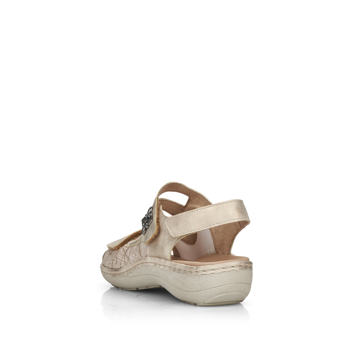 Remonte Damen Riemchensandalen - Metallic