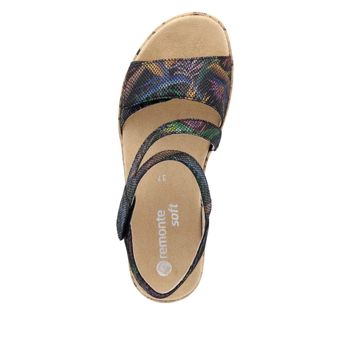 Remonte Damen Riemchensandalen - Schwarz