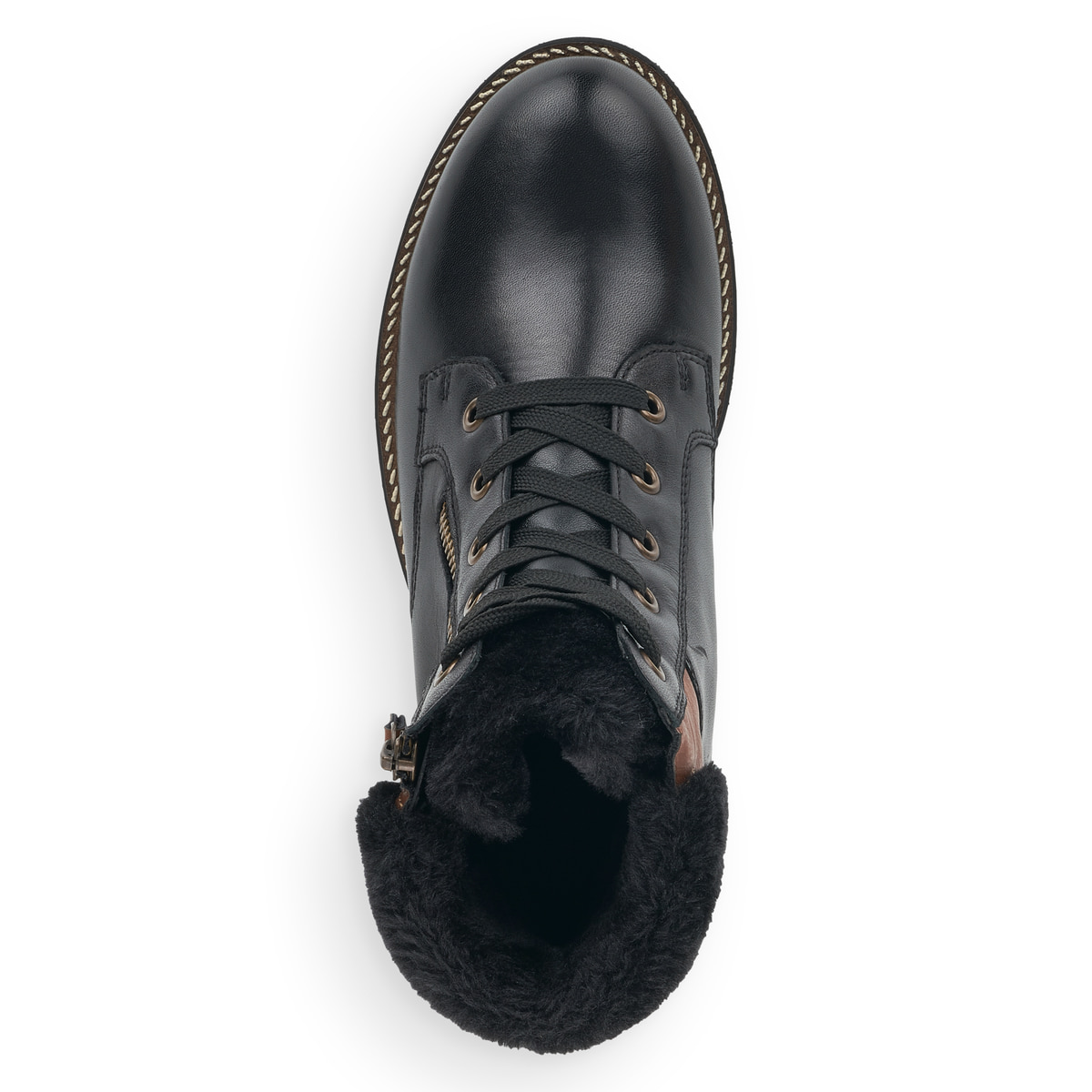 Remonte Damen Schnürstiefel - Schwarz