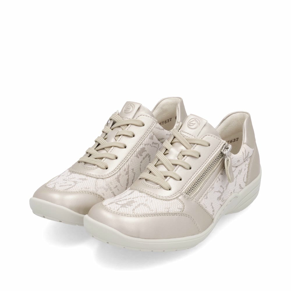 Remonte Damen Schnürschuhe - Metallic