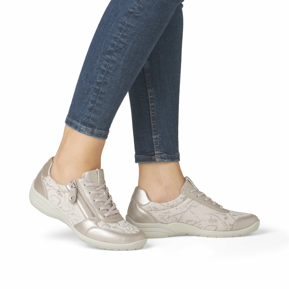 Remonte Damen Schnürschuhe - Metallic