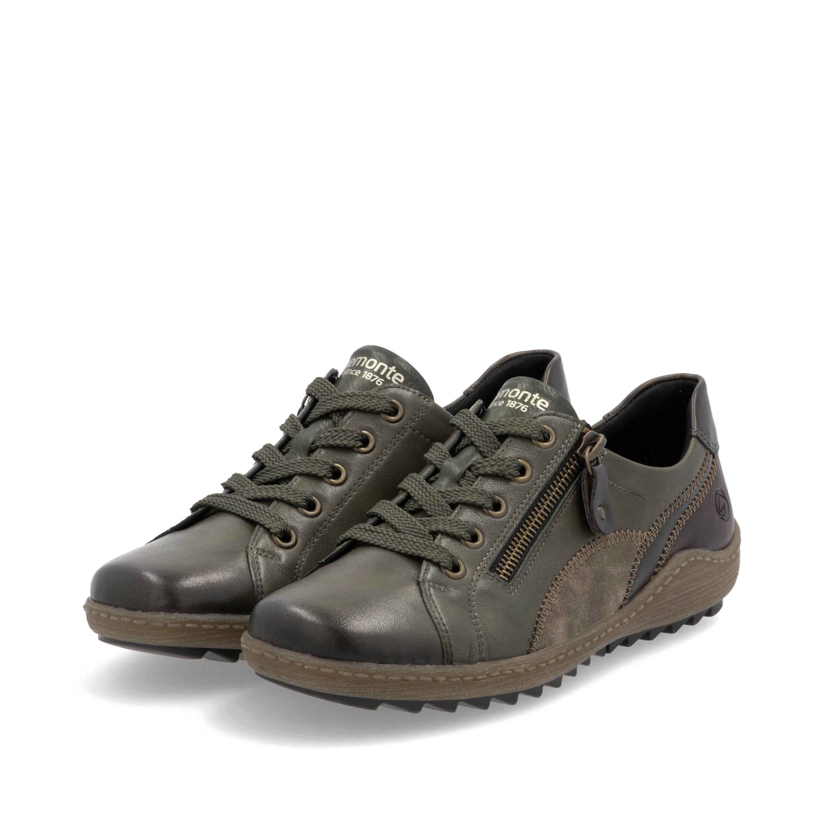 Remonte Damen Schnürschuhe - Grün