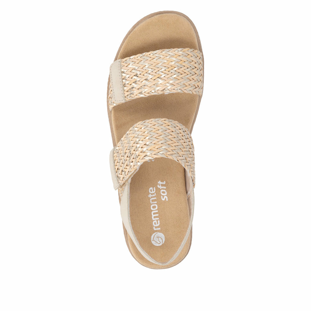 Remonte Damen Keilsandaletten - Metallic